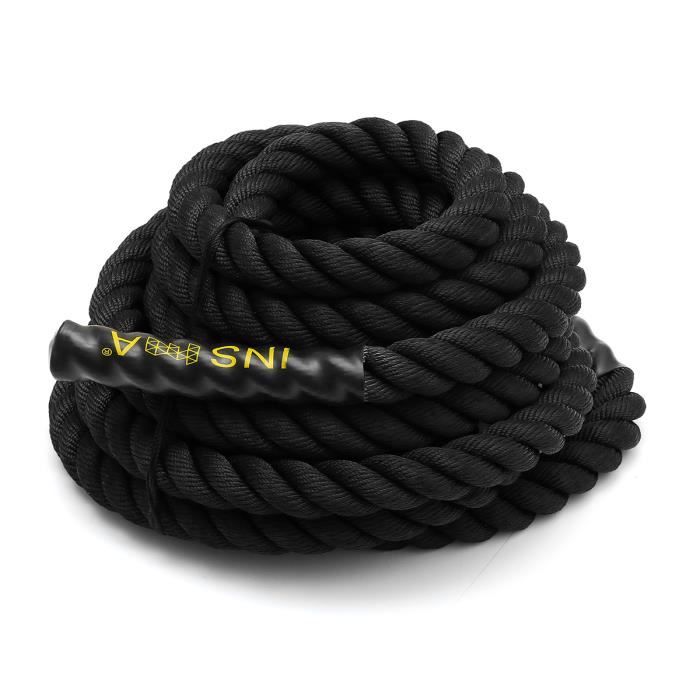 Corde de Combat Bataille Corde d'entrainement Exercice Fitness 38mm 9m