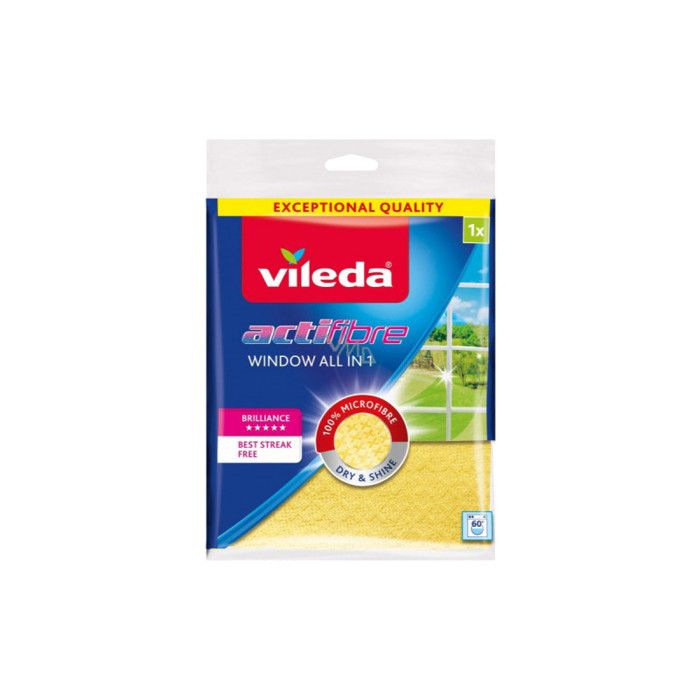 Chiffon microfibre Vileda Actifibre spécial pour glace