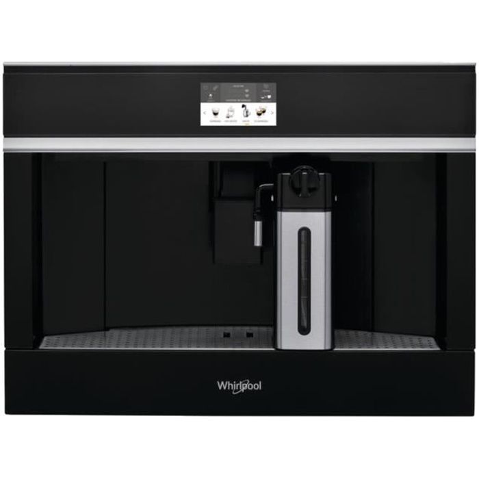 Whirlpool W11 CM145 Machine à café automatique intégrable avec buse vapeur -Cappuccino- 15 bar noir