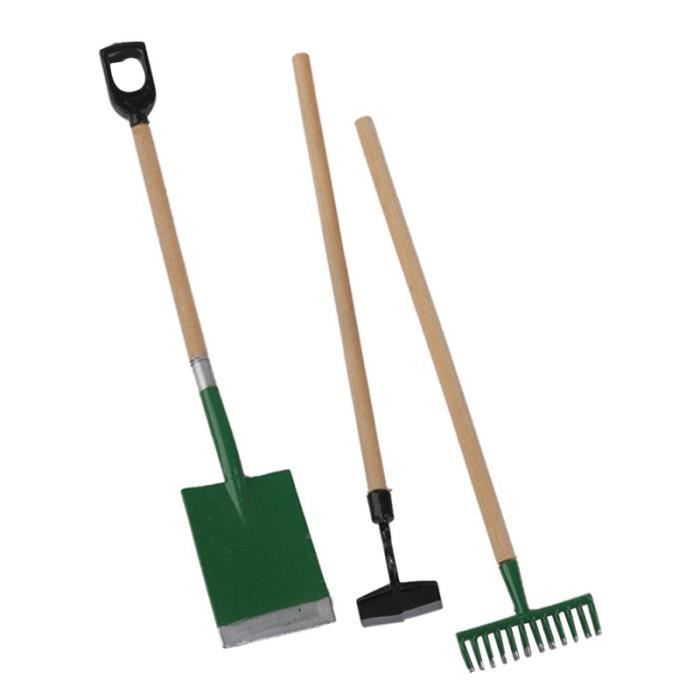 3pcs mini outils de jardin mis drôle scène de accessoires modèle jouets éducatifs tôt pour enfants pour JEU D'ADRESSE