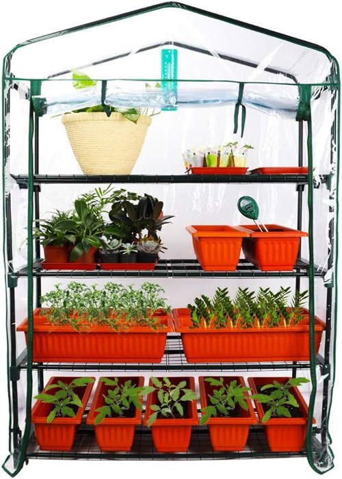 Serre De Jardin En Aluminium Et Polycarbonate 310x250x195 Cm - Marque Uniprodo