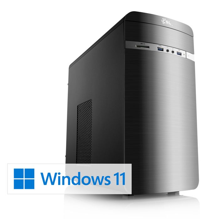 PC de bureau – CSL Computer – M11040H – Intel Core i5-12400 – 16 Go RAM – 500 Go SSD M.2 NVMe
