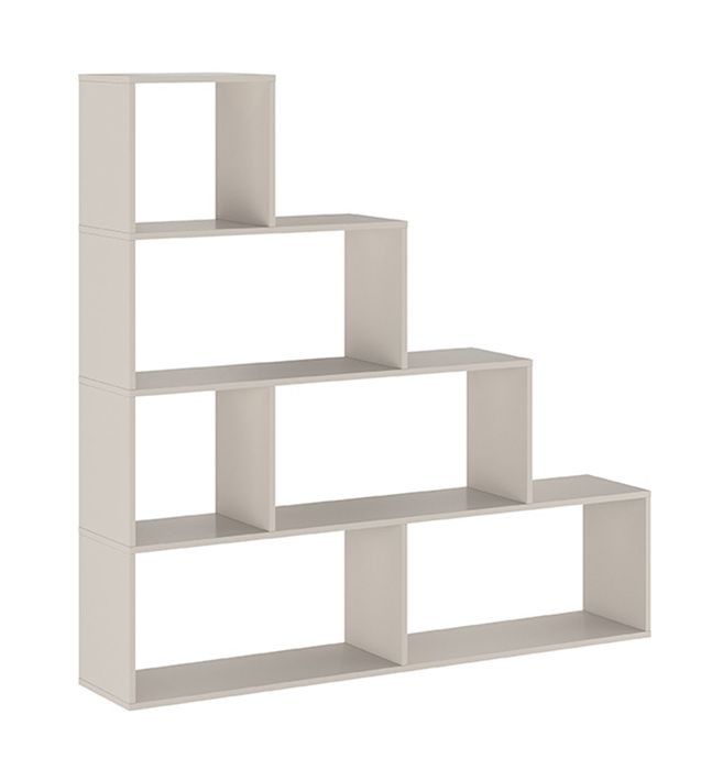 Etagère escalier meuble étagère avec 6 compartiments coloris beige - Longueur 144 9 x profondeur 27 90 x hauteur 143 30 cm Etagère escalier meuble étagère avec 6 compartiments coloris beige - Longueur 144 9 x profondeur 27 90 x hauteur 143 30 cm