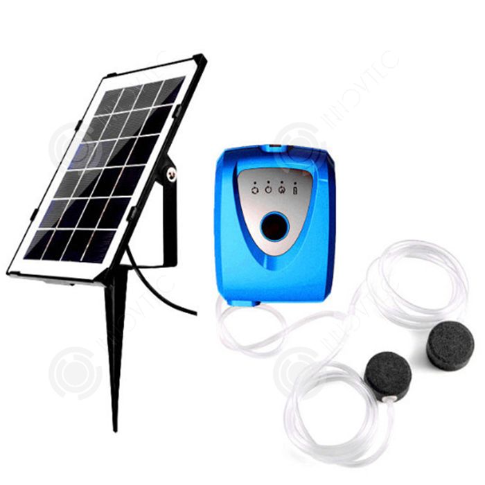 Meilleurs prix pour INN Pompe à oxygène solaire 12 L/min 3.5W oxygénateur solaire pour aquarium aérateur doxygène pompe aérateur de bassin pompe à