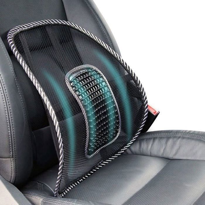 Comparer les prix de COUSSIN - ASSISE DE CONFORT - POSITIONNEMENT FISHTEC Support Lombaire en Maille Ergonomique - Sige Voiture Fauteuil Bureau Label