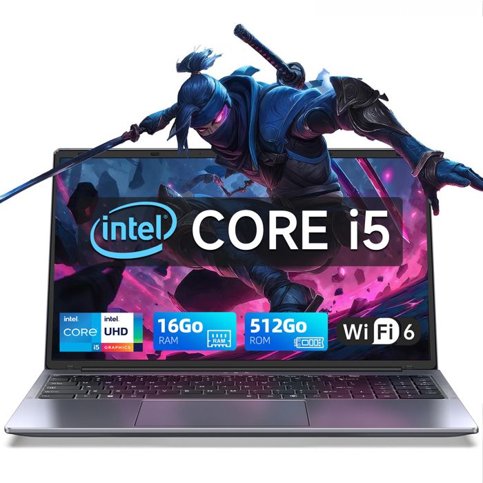 PC Portable 16FHD-Intel Core i5-8210Y(Jusquà 36 GHz)-16Go RAM 512Go SSD-Windows 11PRO-RJ45-Ordinateur Portable-AZERTY