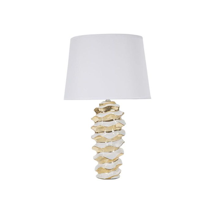 Lampe de table - BELIDECO - Modèle céramique - Porcelaine/Grès - 33 x 53 cm - Douille E27