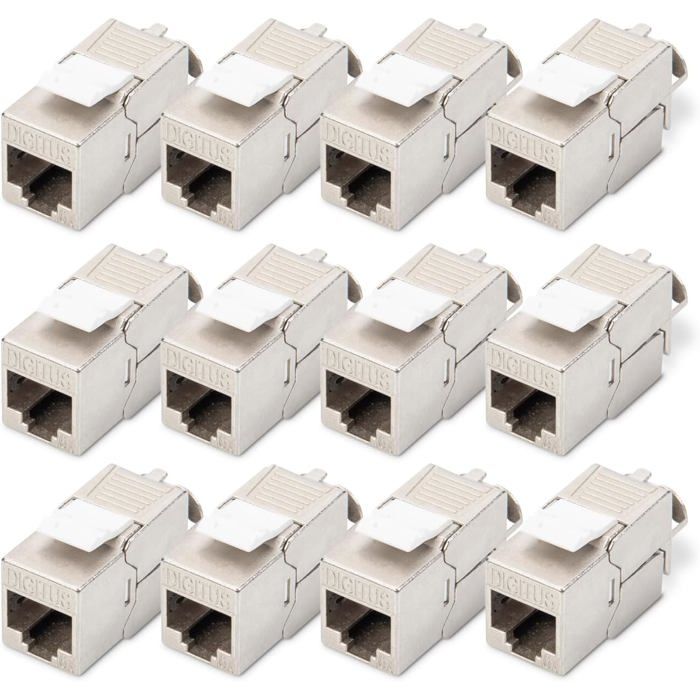 Module Keystone Cat-6A blindé - DIGITUS - DN-93615 - RJ45 femelle - 10 Gbit/s - 500 MHz Module Keystone Cat-6A blindé - DIGITUS - DN-93615 - RJ45 femelle - 10 Gbit/s - 500 MHz