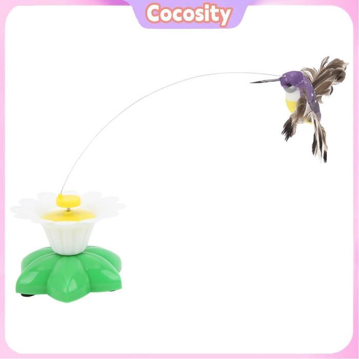 Comparer les prix de Jouet électrique pour chat oiseau volant jouet interactif réaliste pour chaton avec rotation à 360° oiseau interactif pour petits