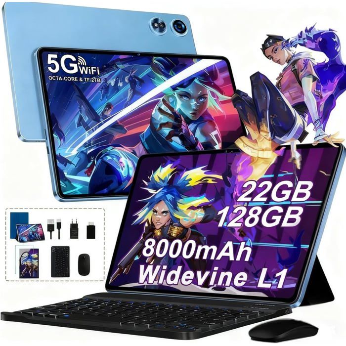 Tablette Android 15 10 Pouces avec 30Go RAM TF 2To,Octa-Core/GMS,Gemini AI/Widevine L1,WiFi 6 Tablette Android 15 10 Pouces avec 30Go RAM TF 2To,Octa-Core/GMS,Gemini AI/Widevine L1,WiFi 6
