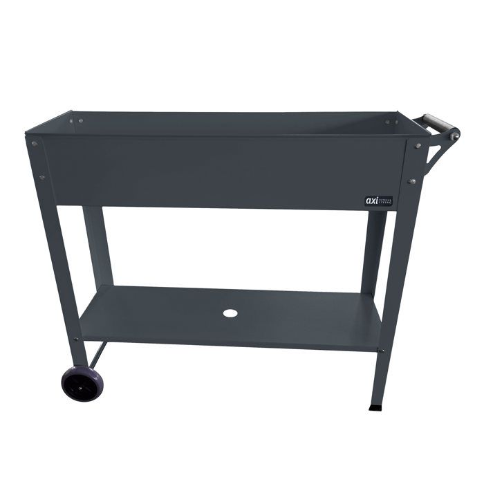 AXI Table de Culture en Métal Anthracite avec Roulettes et Etagère Jardinière Surélevée sur Pieds pour Jardin / Balcon / Terrasse AXI Table de Culture en Métal Anthracite avec Roulettes et Etagère Jardinière Surélevée sur Pieds pour Jardin / Balcon / Terrasse