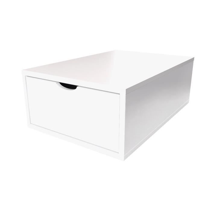 Cube De Rangement Profondeur 75 Cm Tiroir Bois Couleur Blanc Achat Vente Casier Pour Meuble Cube De Rangement Profondeu Cdiscount