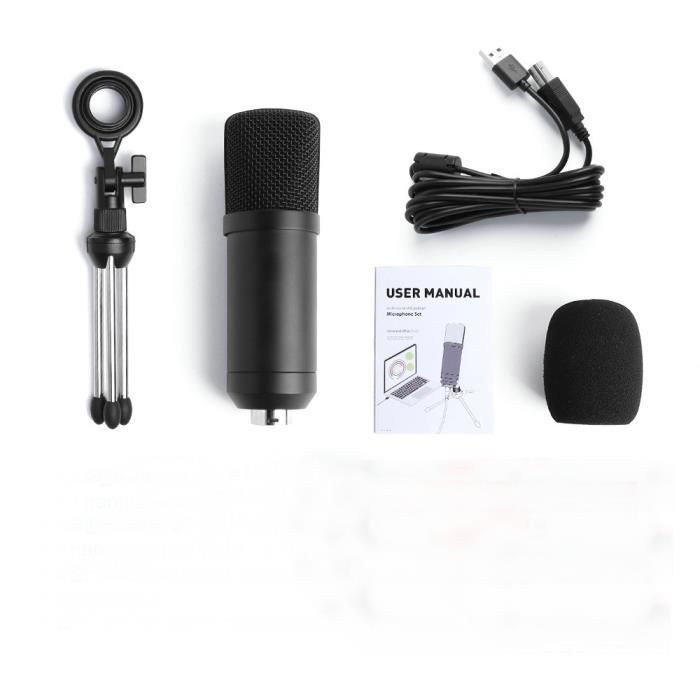 Micro USB VOHALO - Micro Cardioïde Pour Gaming, Streaming, Podcast - Plug & Play PC/Mac