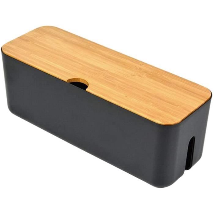 Organiseur De Câbles Voyage | Boîte Rangement Cuir & Silicone | Anti-Nœuds | Portable | 5 Compartiments