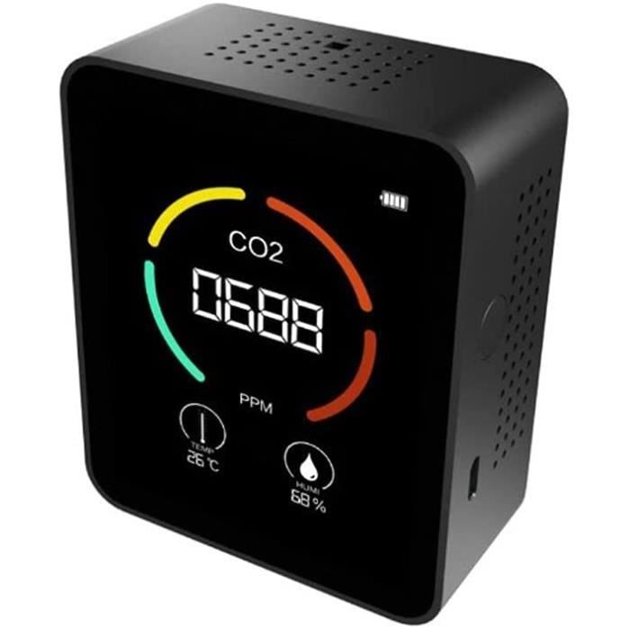 3 en 1 CO2 mètre détecteur de dioxyde de carbone moniteur de qualité de l'air intérieur BT APP testeur de capteur d'humidité de A254