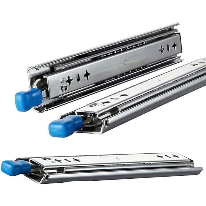 Glissières Télescopiques - Glissière Télescopique Extension Intégrale