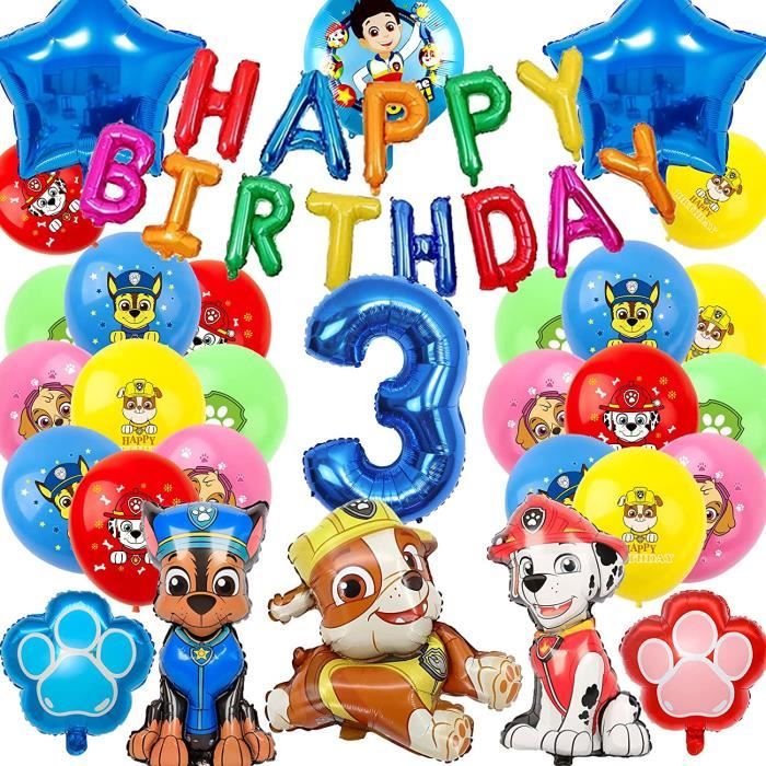 Decoration Anniversaire 10 ans Garçon, Bleu Anniversaire Ballon Set avec numéro XXL 10, 40 latex ballons, Happy Birthday Banner etc, Décoration de fête pour 10 ans Enfant