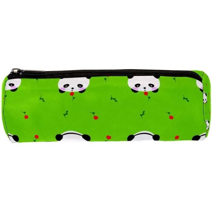 Trousse Extensible Mr. Wonderful - Panda Roux - Silicone - Fermeture éclair - Pot à Crayons Ludique