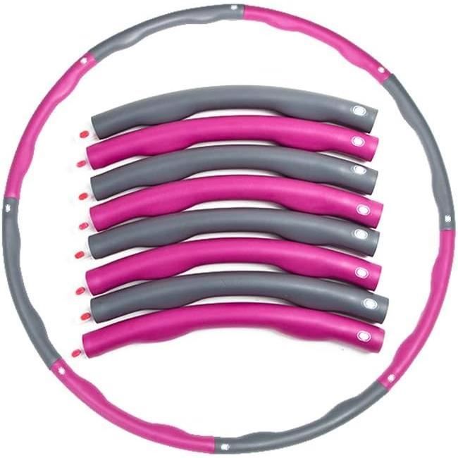 Hula Hoop 8 Sections + Corde à Sauter – Amovible, Poids Réglable Avec Riz/sable, Coloré – Pour Enfants, Fitness, Coordination Et équilibre