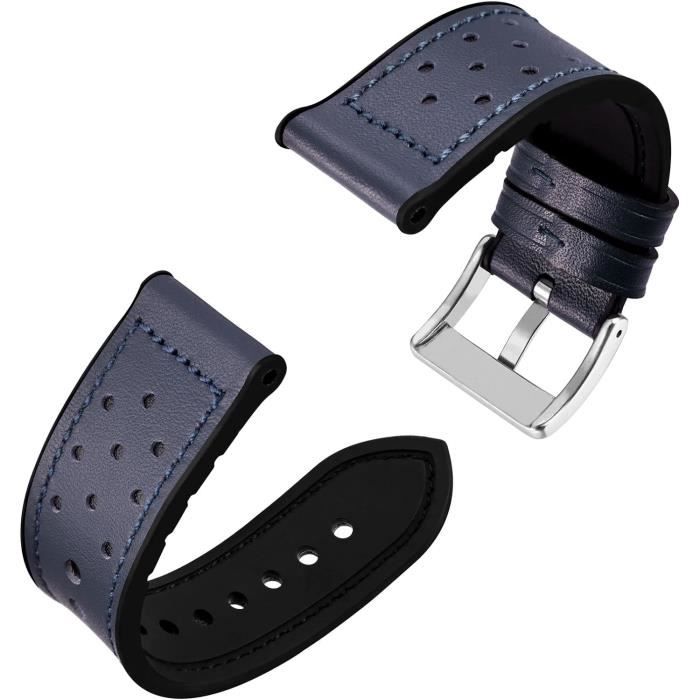 Bracelet De Montre 20Mm 22Mm Bracelet Montre En Cuir Et Silicone