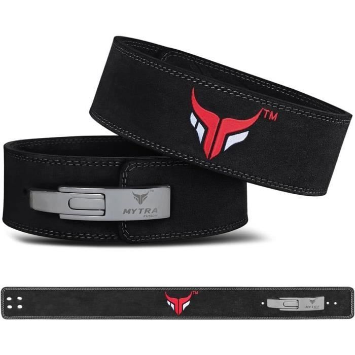 Ceinture musculation Mytra Fusion 100 Cuir Veritable Noir Mixte Adulte Musculation Halterophilie Cdiscount Sport