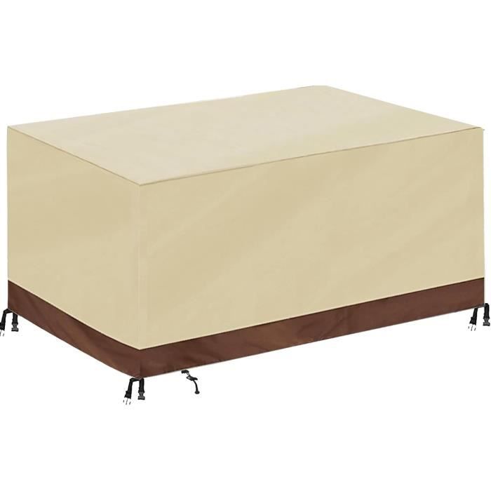 Housse Salon De Jardin 230x120x75cm/LxWxH Protection Bache Table De