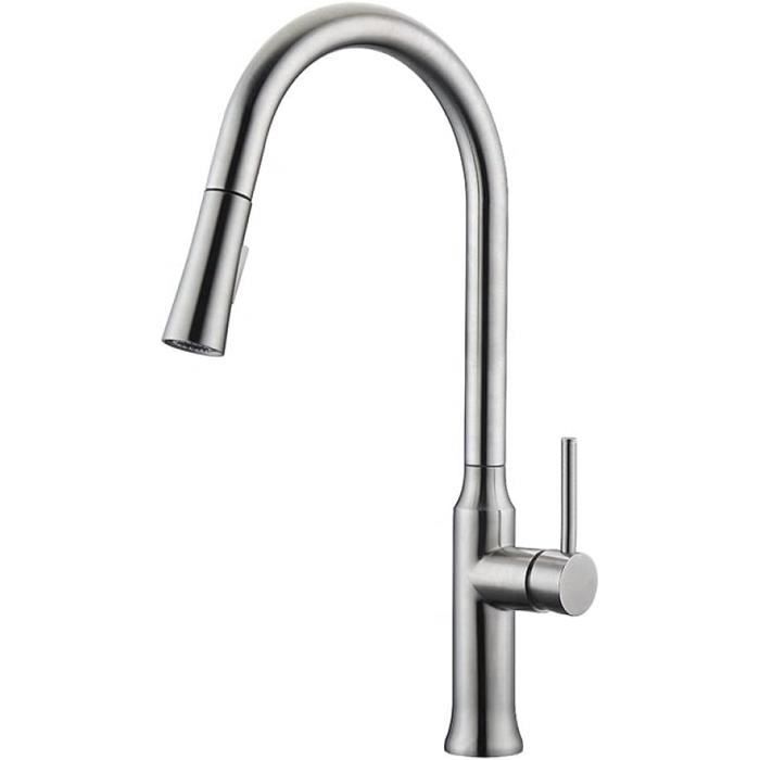 Robinet Lavabo Salle De Bain 1 Trou Chromé Beelee BL8801 - Mitigeur à Poignée Unique