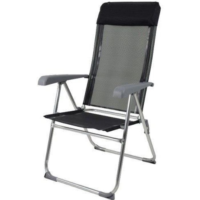 Chaise Fauteuil Camping Plage Pliable Pliante Relax Alu Jardin