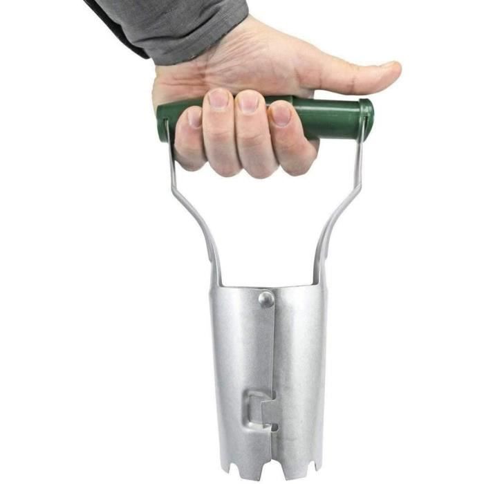 Outil De Plantation D'Ampoules Et Transplanteur De Sol Avec Manche Long - Jardinage Pratique