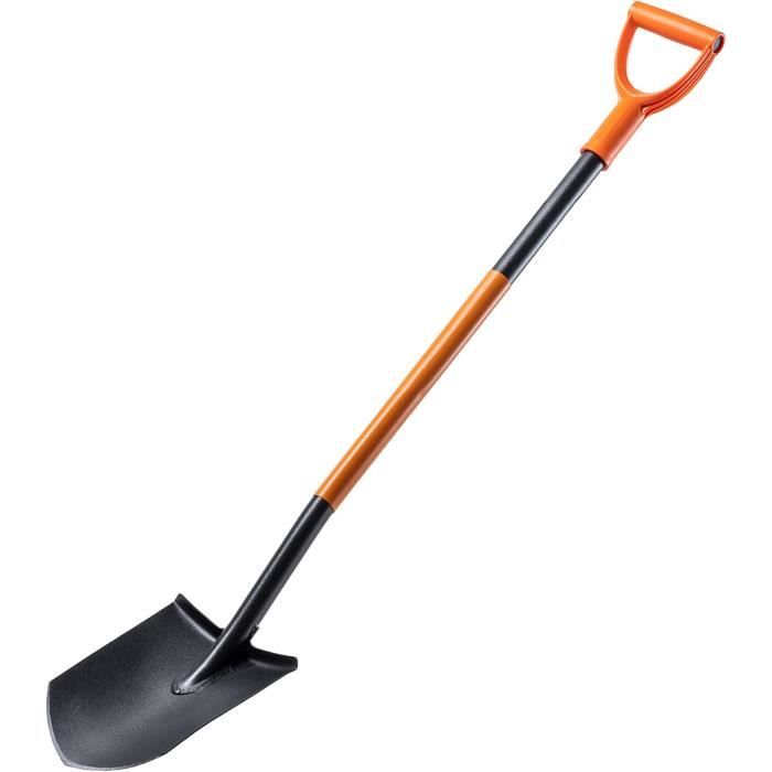Bêche De Drainage 125 Cm Manche Acier Poignée DY – Pelle Câble Canalisation Jardin – Outil Robuste Travaux De Terrassement