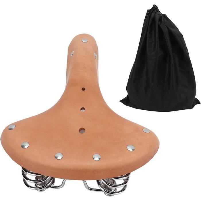 Selle - tige de selle,Selle de vélo en cuir PU pour hommes et femmes
