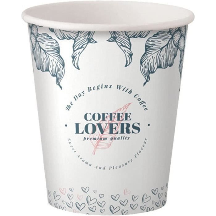 Gobelets carton blanc 30cl 'zero plastique' par 1000 pièces