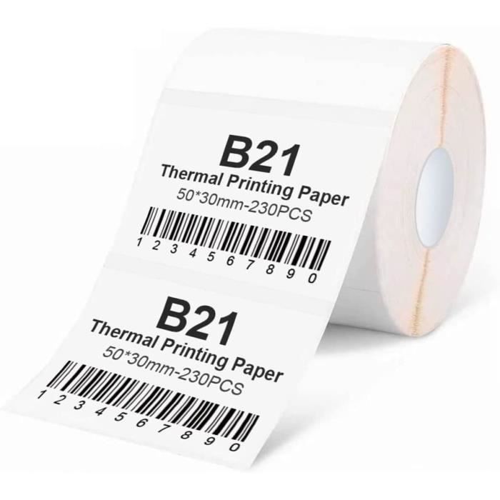 Ruban adhésif pour étiqueteuse compatible avec NIIMBOT B21