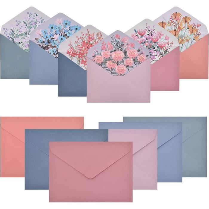 12 Enveloppes Cadeau Kraft Avec Ruban - Multicolores Pour Mariage, Anniversaire, Noël | DIY Déco