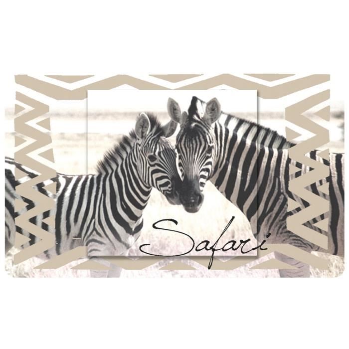 set de table opaque zebre safari decoration de table achat vente set de table cdiscount