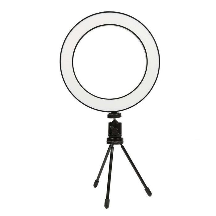 LED Ring Light Dimmable 5500K Lampe Photographie Appareil Photo