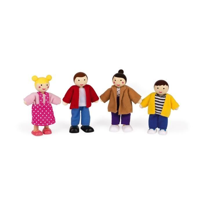 Janod Coffret De Personnages Pour Maison De Poupee 4 Pieces Achat Vente Maison Poupee Cdiscount