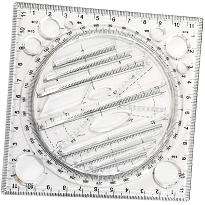 Dessin Règle Multifonction Dessin Règle Polyvalent Dessin Rapide Pour ...