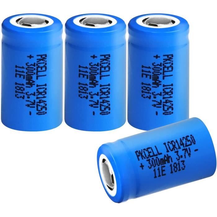 Batterie Rechargeable 14250 CR2 3.7V Avec Chargeur - Pour Lampe Torche