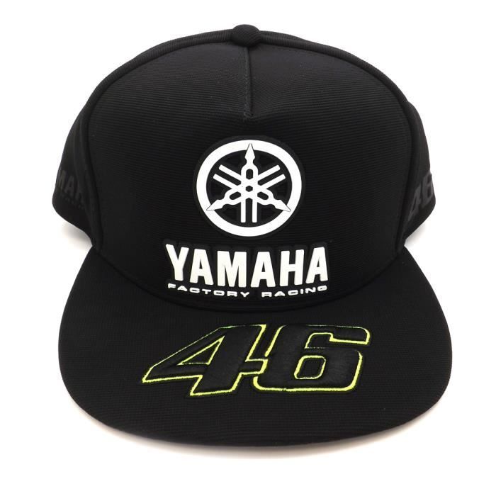 Valentino Rossi VR46 Moto GP M1 Black Line Yamaha Casquette Officiel 2018
