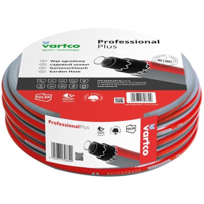 Tuyau darrosage Vartco à 6 couches Tuyau deau potable Anti Twist flexible résistant aux UV 30 Bar 3-4 20m
