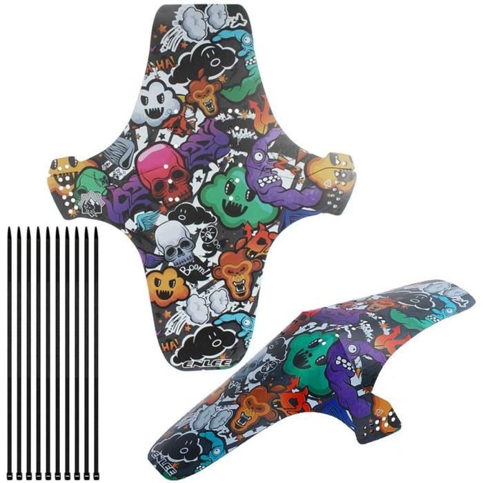 Garde-boue VTT 2 Pièces Pour Roues 650B/27.5/29 Pouces - Design Fibre Carbone, Fixation Par Serre-câbles - 2