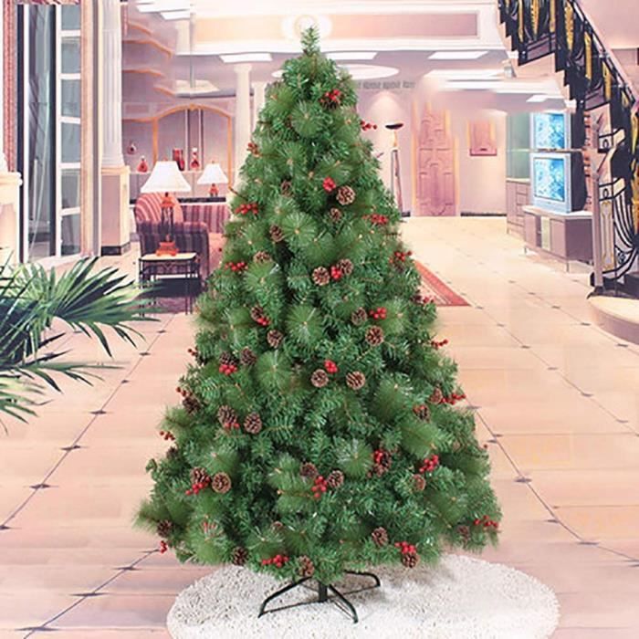 Sapins de Noël en Forme de cône de pin 6 pi 180 cm Sapin de Noël Artificiel Massif et Moelleux 