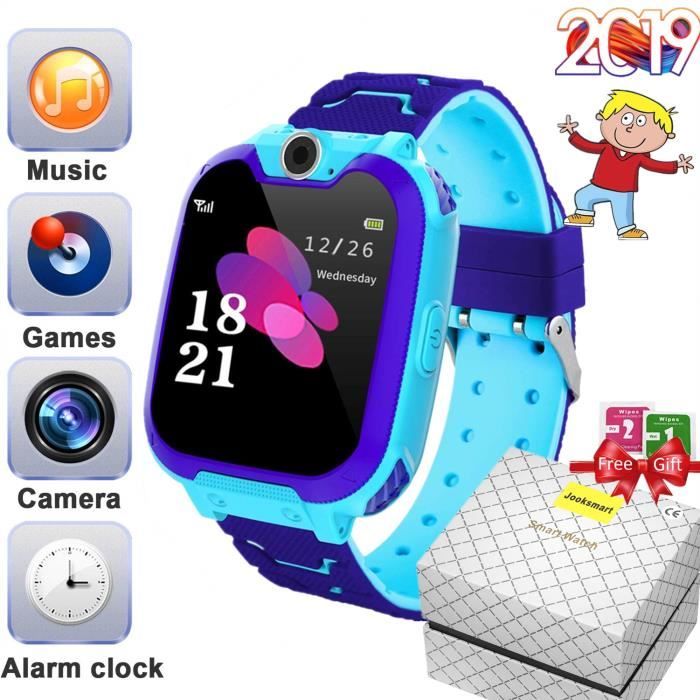 Jooksmart Montre Connect e Enfant Kids Smartwatch Tactile Musique