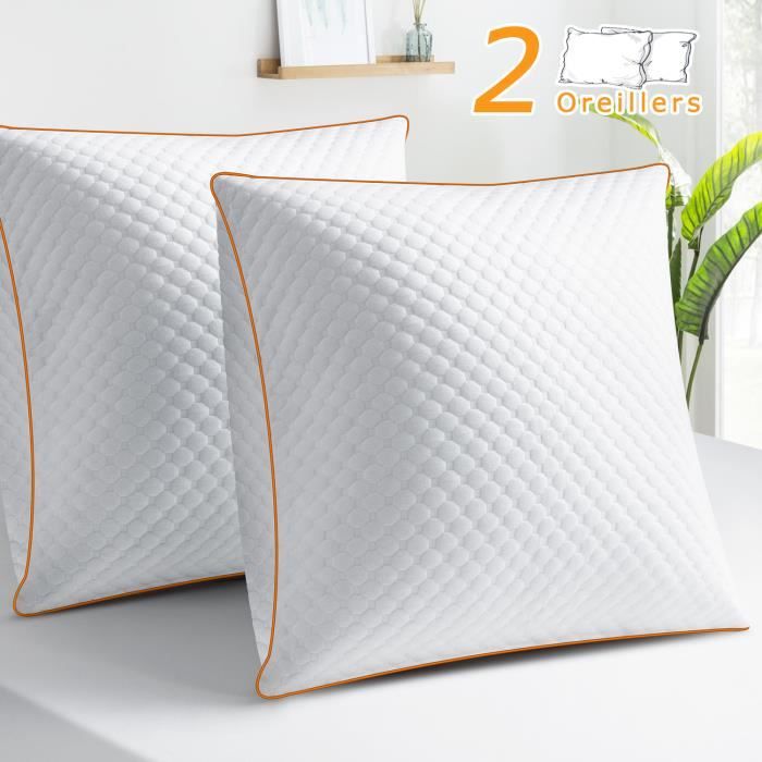 Mack Oreillers Lot de 2 Plumes Oreillers 40 x 80cm Poids du Remplissage par Oreiller 700g Mack Oreillers Lot de 2 Plumes Oreillers 40 x 80cm Poids du Remplissage par Oreiller 700g