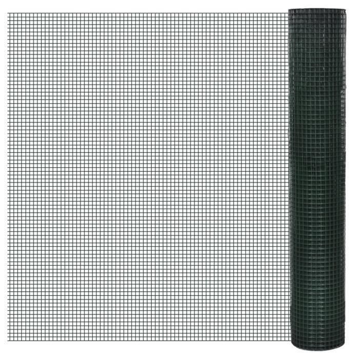 Grillage galvanisé werka pro à mailles carrées 0,5 x 25m