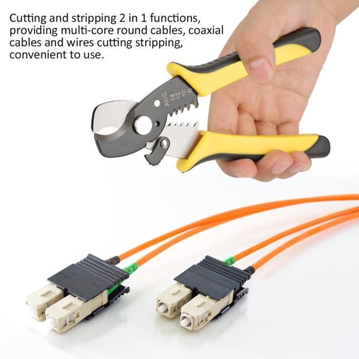 Outil de coupe et de dénudage de coupe-fil de câble électrique 2