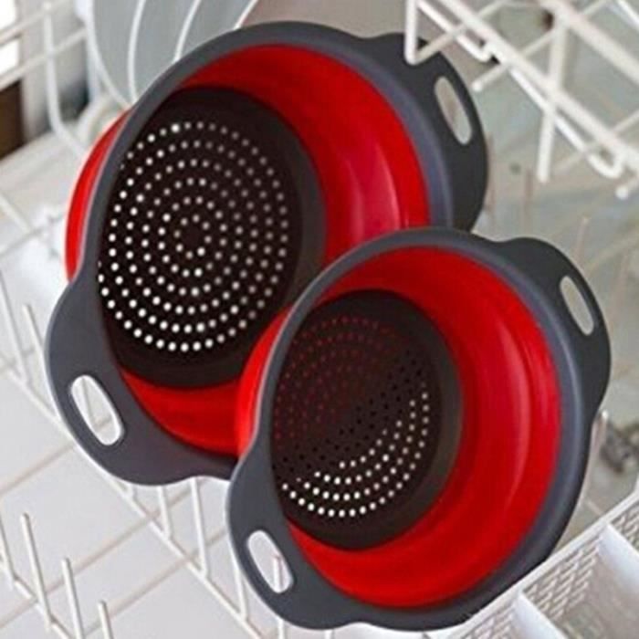Bassin Émaillé Rétro BESTonZON - Bol De Cuisine Blanc Pour Fruits, Pâtes, Lavage - Multi-usage