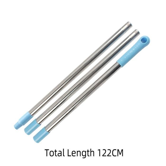 Manche De Serpillière Réglable 4 Sections Acier Inoxydable - Compatible Vileda Spin Turbo Easy Wring - Remplacement Robust