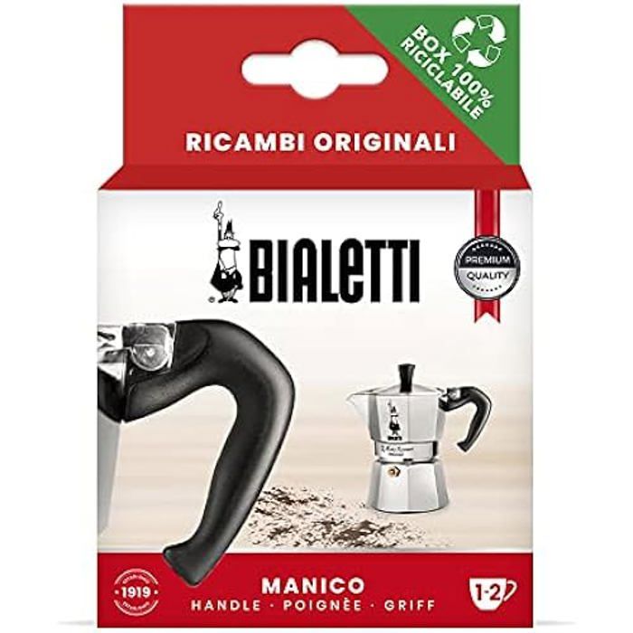 Accessoire BIALETTI Bialetti Ricambi Poignée avec bouchon Compatible Moka Express 12 Tasse - vue 3